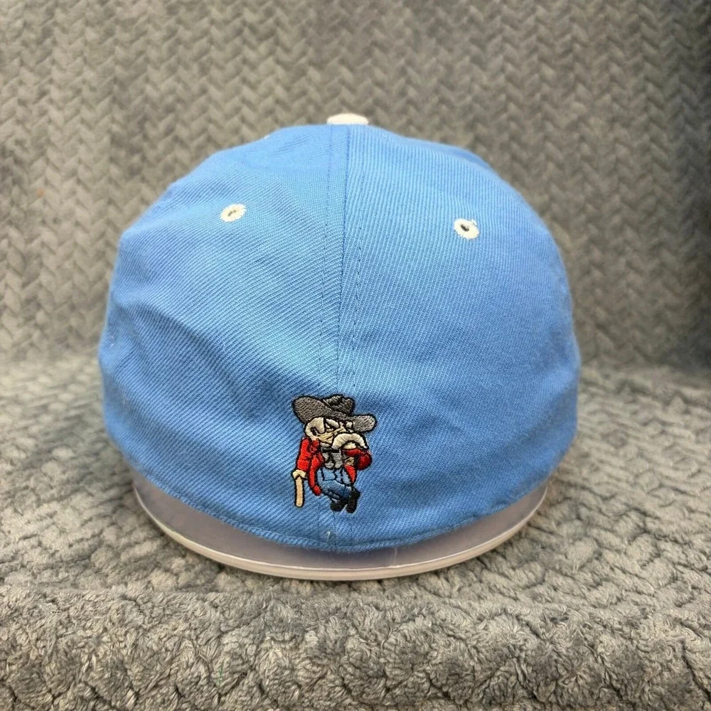 TC&B Elite Series Light Blue Fitted Baseball Hat Size 7 1/8 S Logo Character